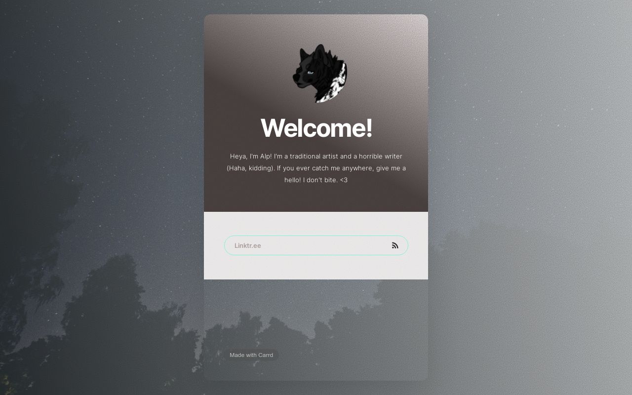 Carrd profile picture for @alpine
